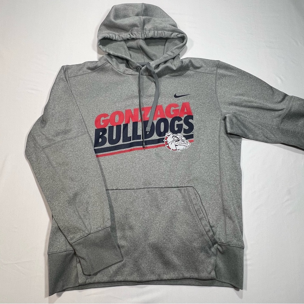 Nike Dri Fit Gonzaga Bulldogs Men's Hoodie Sweatshirt Size Medium